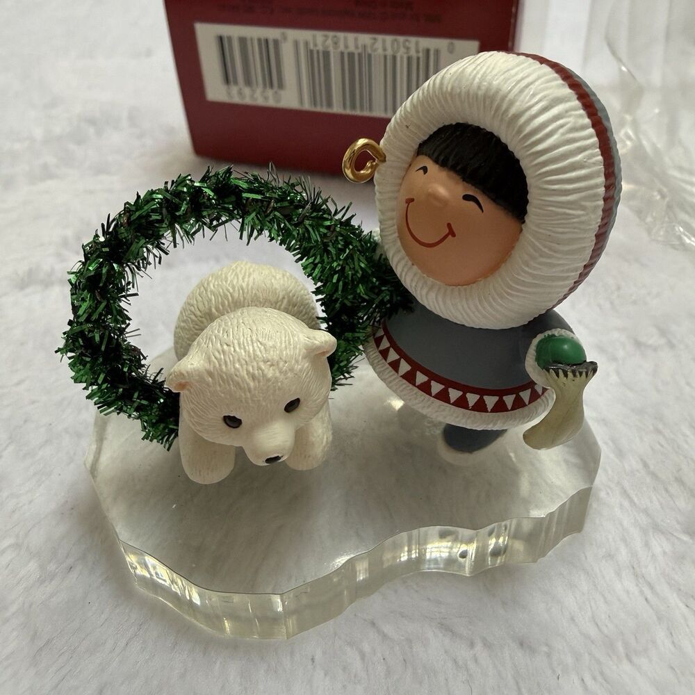 Hallmark Christmas Ornament 1994 Frosty Friends Series Arctic Pals #15 Eskimo 